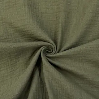 Dvojitá gázovina/mušelín dark moss green