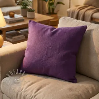 Förtvättat lin dark purple
