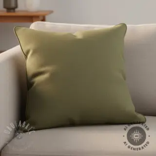 Förtvättat lin dark moss green