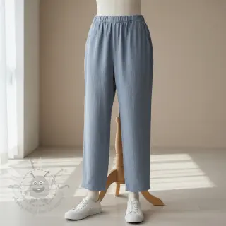 Förtvättat lin STONEWASHED PREMIUM cloud blue