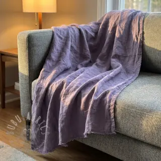 Förtvättat lin STONEWASHED PREMIUM lavender