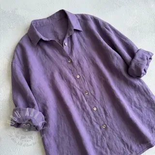 Förtvättat lin STONEWASHED PREMIUM lavender