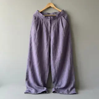 Ľan predpraný STONEWASHED PREMIUM lavender