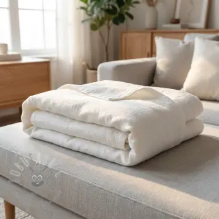 Förtvättat lin STONEWASHED PREMIUM white