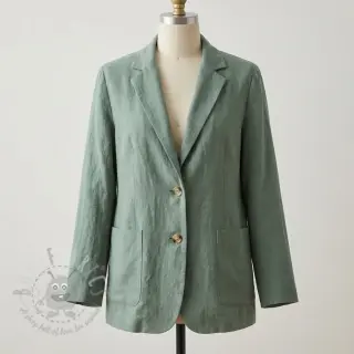 Förtvättat lin STONEWASHED PREMIUM dark mint