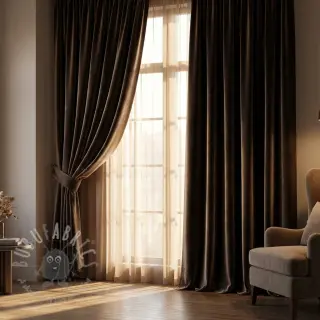Sammet VELVET LIGHT wood brown