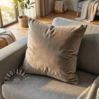 Sammet VELVET STRETCH taupe