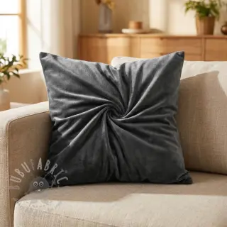 Sammet VELVET STRETCH dark grey