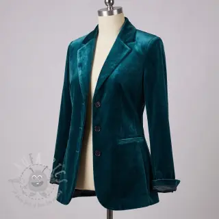 Sammet VELVET STRETCH petrol