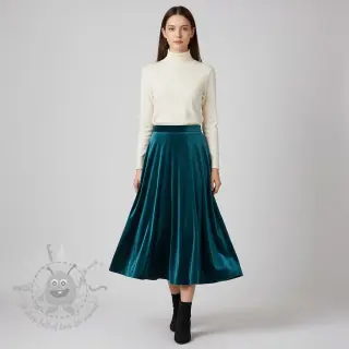 Sammet VELVET STRETCH petrol