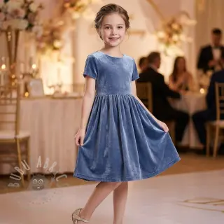 Sammet VELVET STRETCH blue