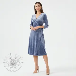 Sammet VELVET STRETCH blue