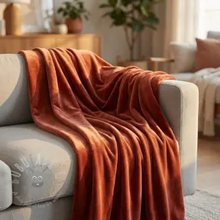 Sammet VELVET STRETCH brick