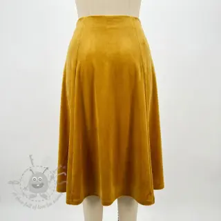 Sammet VELVET STRETCH ochre