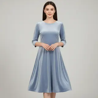 Zamat VELVET STRETCH light blue