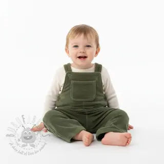 Sammet VELVET STRETCH camo green