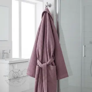Bomull med vaffelbindning old purple