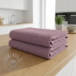 Bomull med vaffelbindning old purple