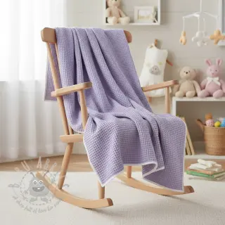 Bomull med vaffelbindning bright lilac