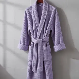 Bavlna s vaflovou väzbou bright lilac