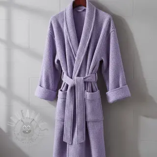 Bomull med vaffelbindning bright lilac