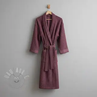 Bomull med vaffelbindning purple