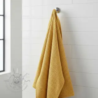 Bomull med vaffelbindning soft yellow