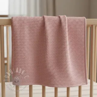 Bomull med vaffelbindning bleached rose