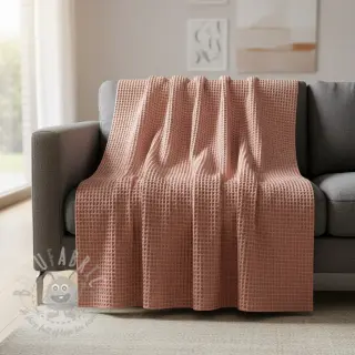 Bomull med vaffelbindning blush