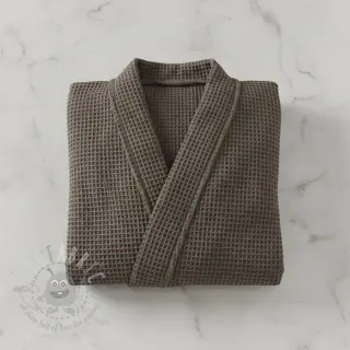 Bomull med vaffelbindning anthracite