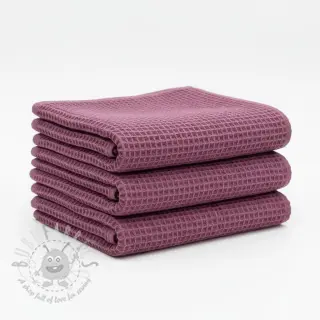 Bomull med vaffelbindning mauve