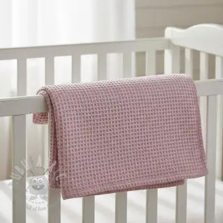 Bomull med vaffelbindning old rose