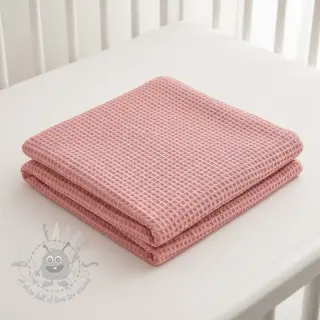 Bomull med vaffelbindning rose