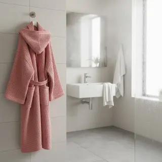 Bavlna s vaflovou väzbou rose