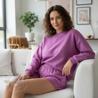 Sweatshirttyg PREMIUM crocus