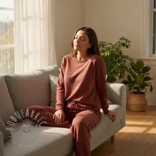 Sweatshirttyg PREMIUM fired brick