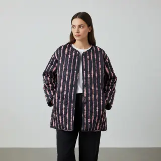 Prešívaná látka VELVET Stripes navy