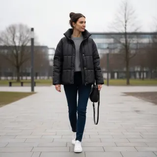 Prešívaná látka Classic black