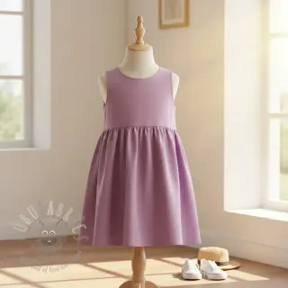 Förtvättat lin orchid pink