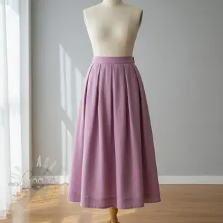 Förtvättat lin orchid pink