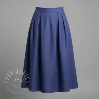 Förtvättat lin sapphire blue