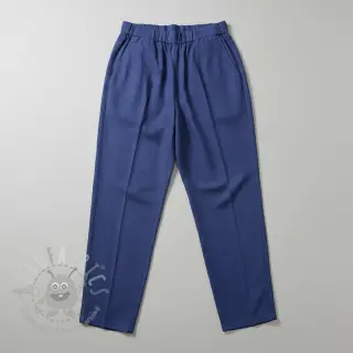 Förtvättat lin sapphire blue