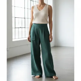 Ľan predpraný 170 g forest green