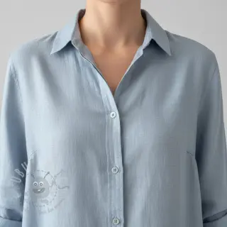 Förtvättat lin 170 g blue