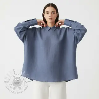 Förtvättat lin 170 g jeans