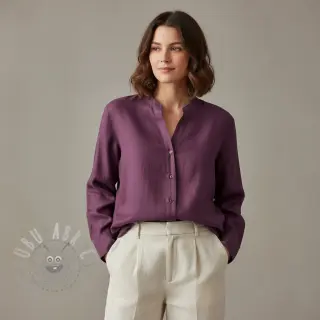 Förtvättat lin 170 g mulberry