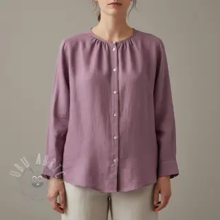 Förtvättat lin 170 g rouge