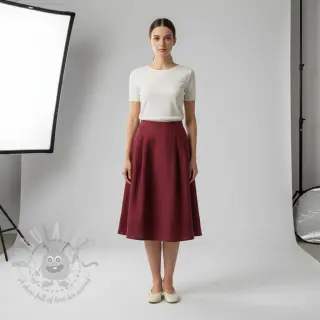 Förtvättat lin 170 g bordeaux