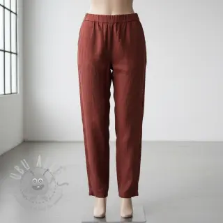 Förtvättat lin 170 g wine red