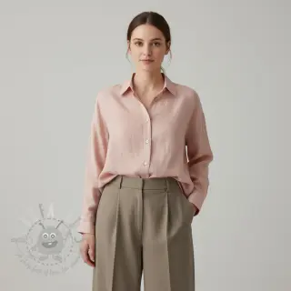 Förtvättat lin 170 g light rose